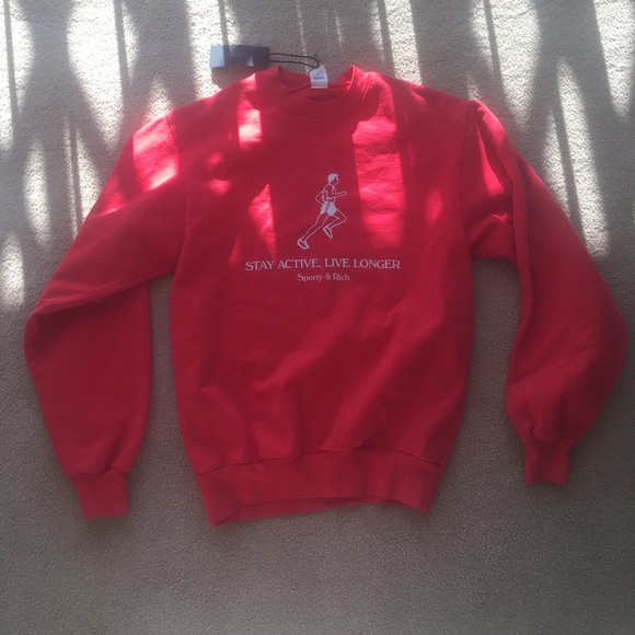 Sporty and rich red crewneck - Picture 6 of 7